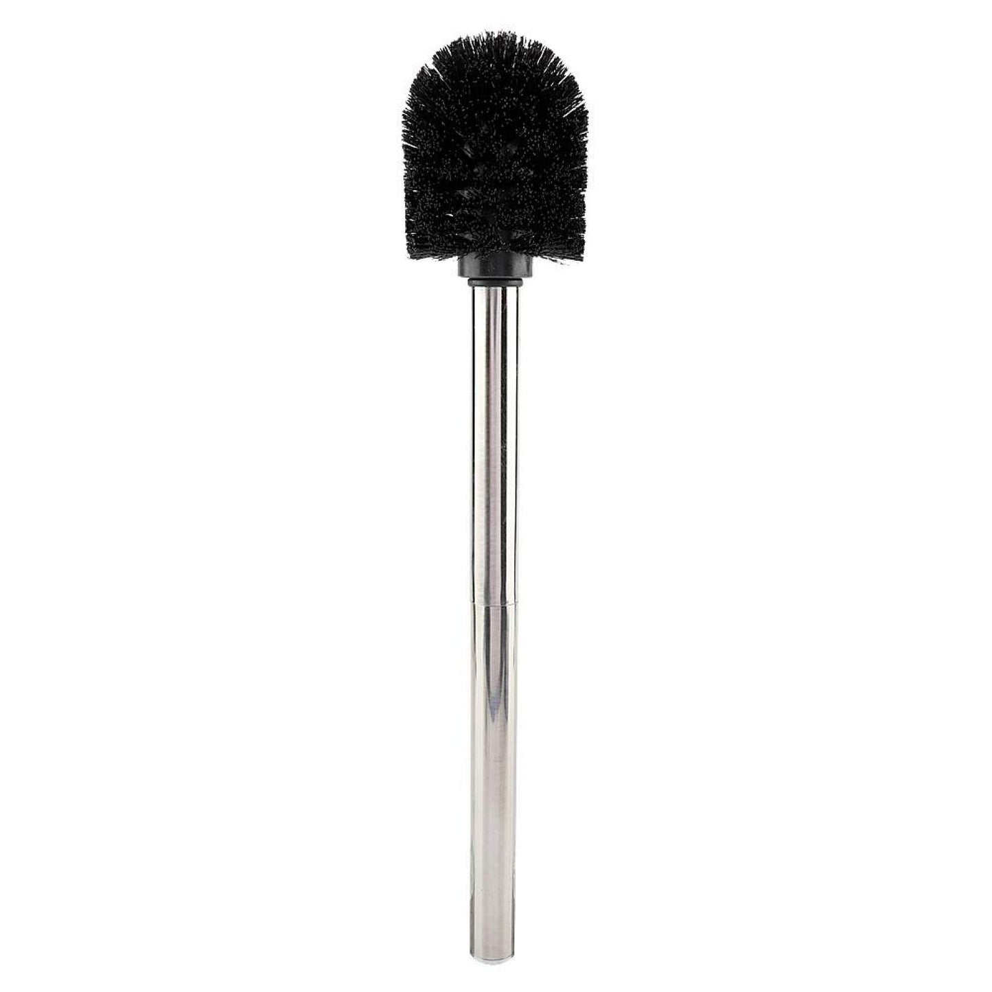 Stainless Luxury Toilet Brush Toilet Brush Set Compact Wall-Mounted Toilet Brush Holder with Stainless Steel Handle for Bathroom Storage and Organization(Silver)