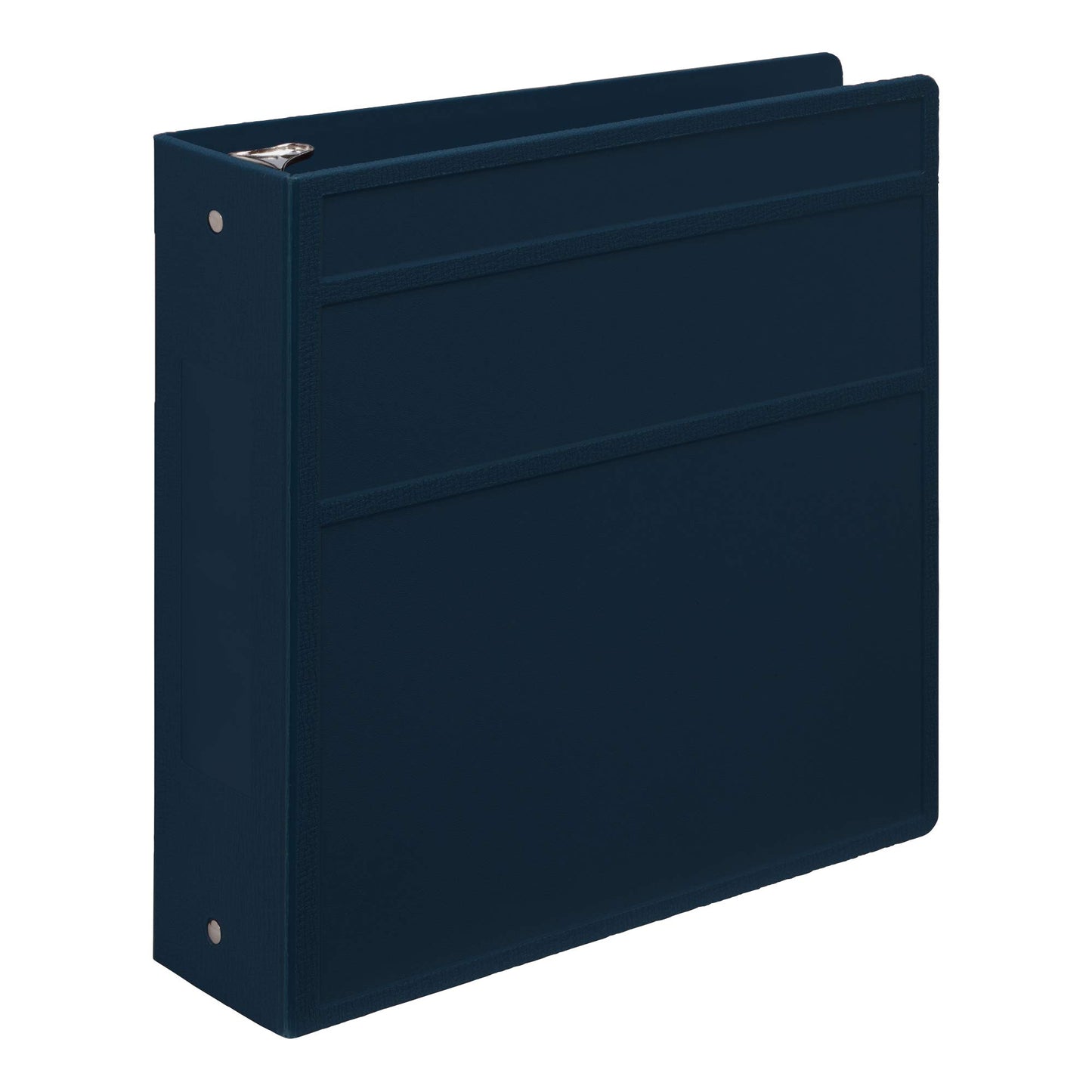 Carstens 3- Inch Heavy Duty 3-Ring Binder - Side Opening, Navy Blue