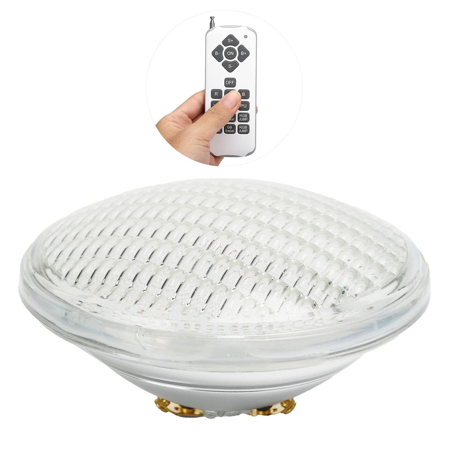Swimming Pool Light Led Underwater Light Glass Embedded Colorful Lamp Par56 Light Source Diving Light Lighting for Pool Lighting Pool Light Replacement Lighting Products (18W)