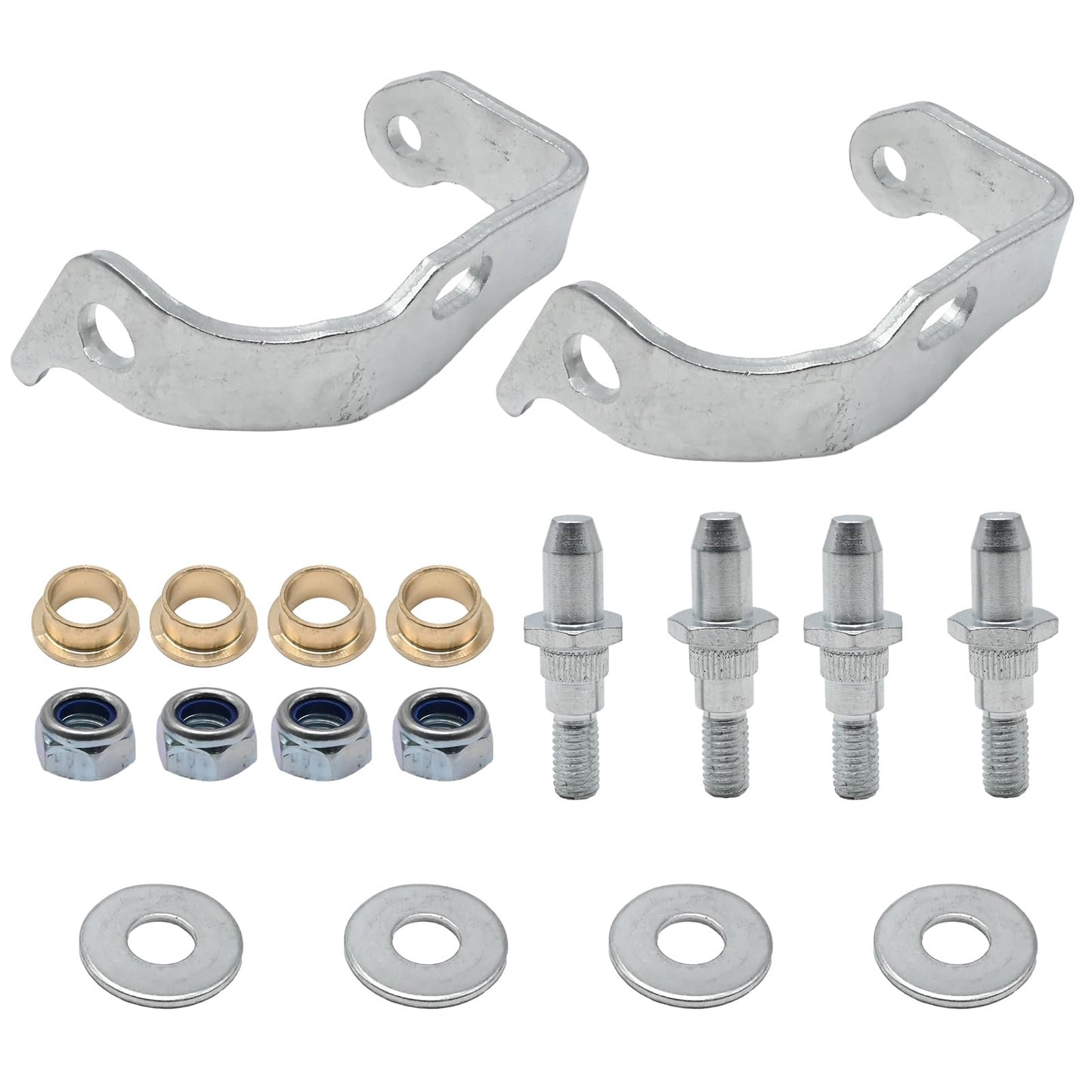 Anxingo 1 Pair 38456 Driver Side Door Hinge Pin and Bushing Kit Replacement for Chevrolet Silverado 1500 2500 3500 Replacement for GMC Sierra Yukon Left Door Hinge Pin and Bushing Kit Replace 6038456