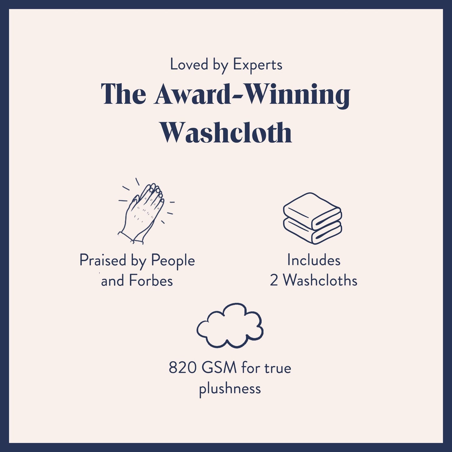 Brooklinen Washclothes, Smoke Super-Plush - Set of 2