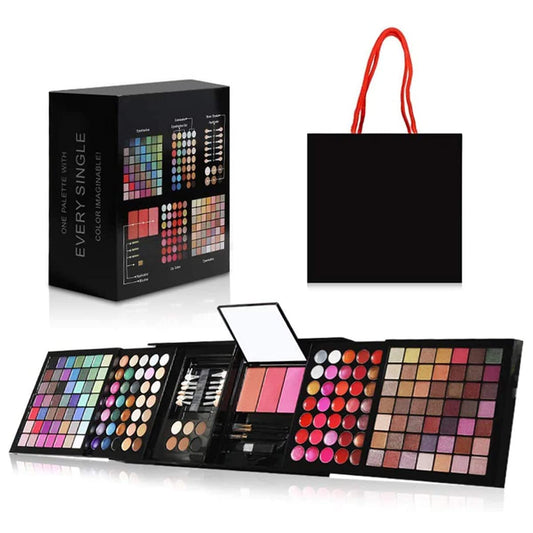Professional Makeup Set Full 177 Color Eyeshadow Palette Blush Lip Gloss Concealer Kit -Beauty Makeup Set,All-in-One Makeup Kit with Mirror, Applicators (177 Makeup Kit)
