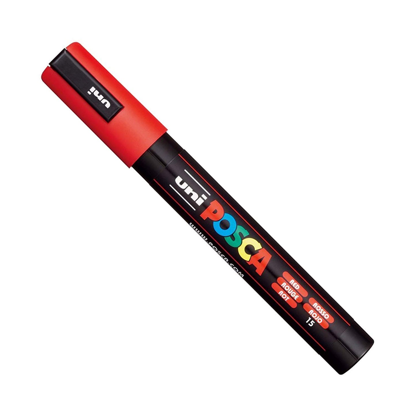 Uni Posca PC-5M Paint Pen Art Marker Pen - Professional 12 Pen Set - Extra Black + White