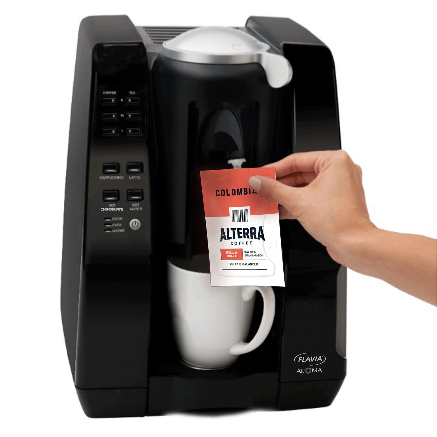 Flavia Mars Drinks Aroma Single-Serve Coffee Brewer works Freshpacks, Black, Medium