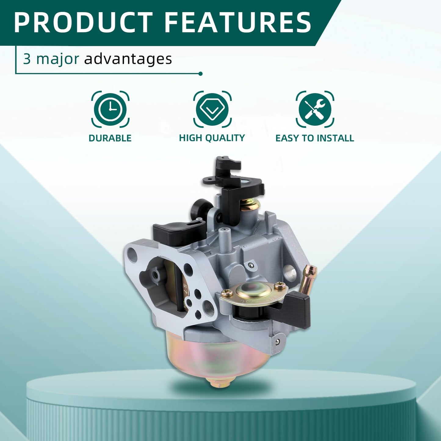 GX390 Carburetor Replacement for Honda GX390 13HP 11HP Engine GX340 13HP Carb with Air Filter Gaskets Tune up kit w/Choke Level Replaces 16100-ZF6-V01 DXPW60605 DXPW60606 DH4240B DXPW4240 DXPW4440