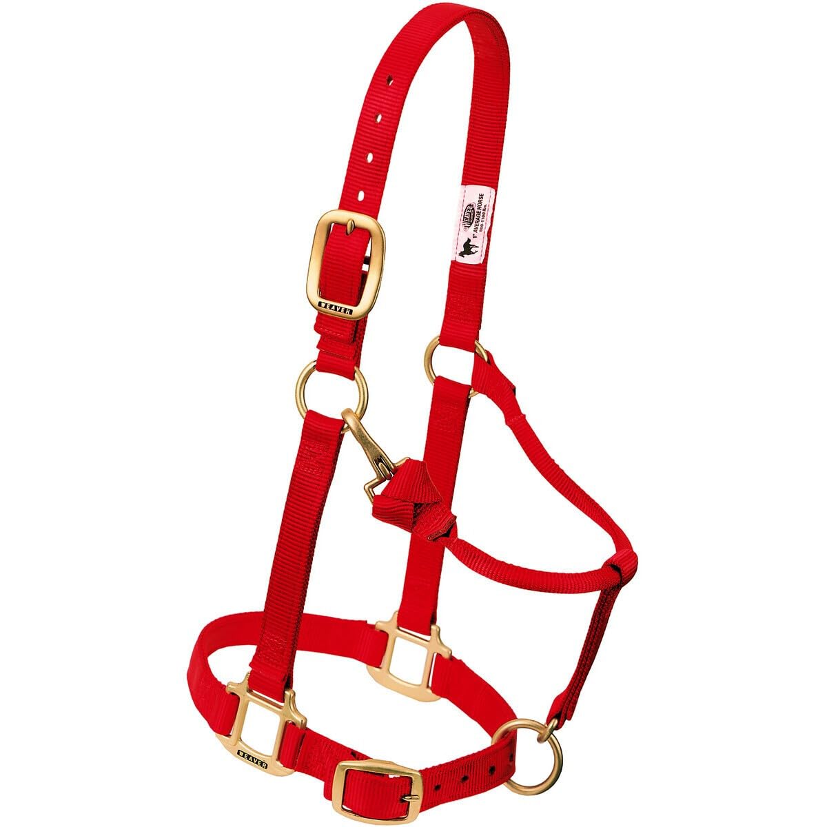 Weaver Leather Original Adjustable Nylon Horse Halter, Weanling/Pony, Hunter Green
