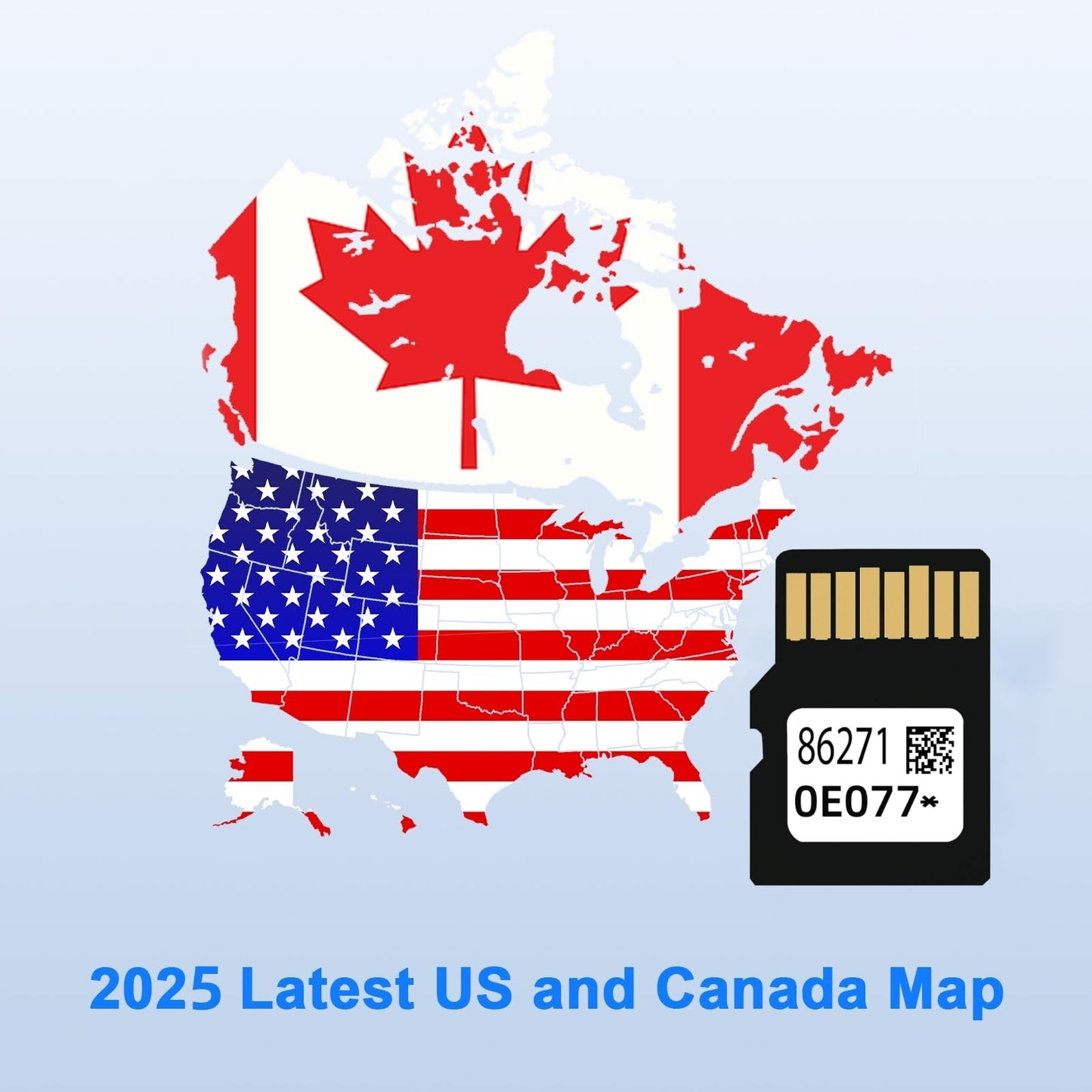 Latest Navigation SD Card Update Version for Toyota RAV4 Camry Corolla Highlander 4Runner Tundra - 86271-0E077 Toyota Navigation Micro SD Card GPS Map for USA/CAN/MX