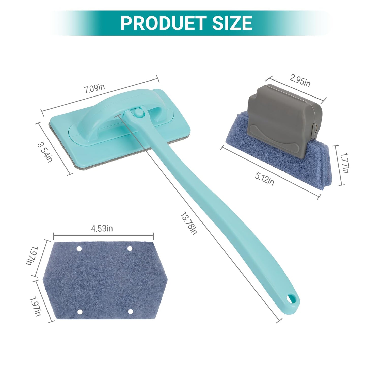 Window Cleaner Tool Set with Window Screen Cleaner and Track Cleaning Kit, Detachable Handheld Mesh Screen Cleaning Brush & 3 Pack Groove Brushes with 6 Replacement Cleaning Cloths