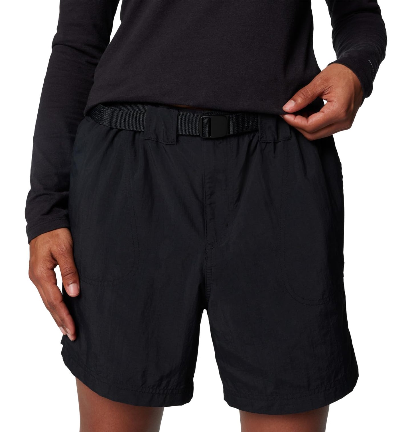 Columbia Women's Sandy River Cargo Short Ii, Black, Large/6" Inseam