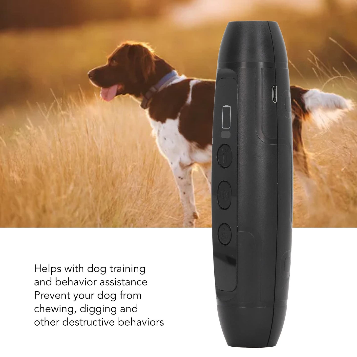 Ultrasonic Anti Barking Device, 3 Modes Safe Dog Barking Control Device with High Bright Flashlight, Behavior Training