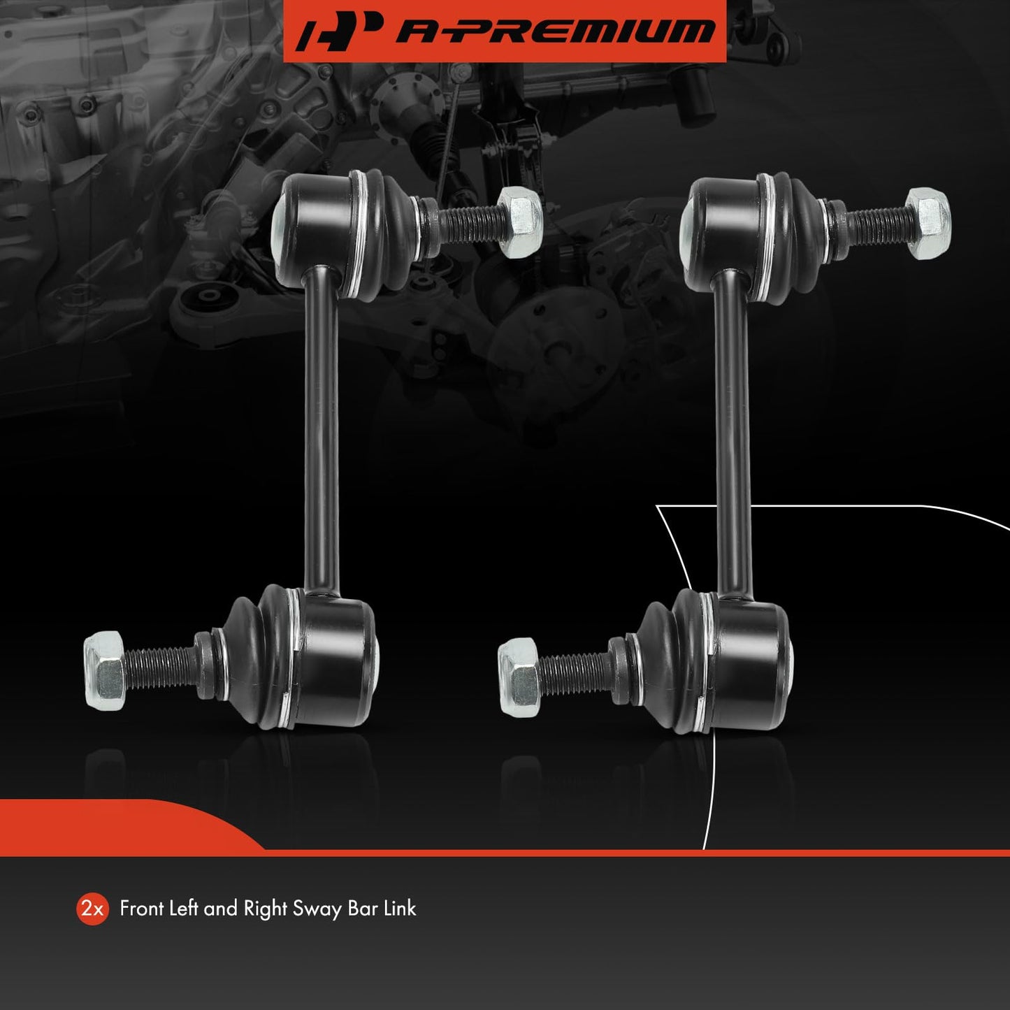 A-Premium 2 x Rear Sway Bar Links Stabilizer Bar Links, Compatible with Ford Edge 2011-2014 & Lincoln MKX 2011-2015