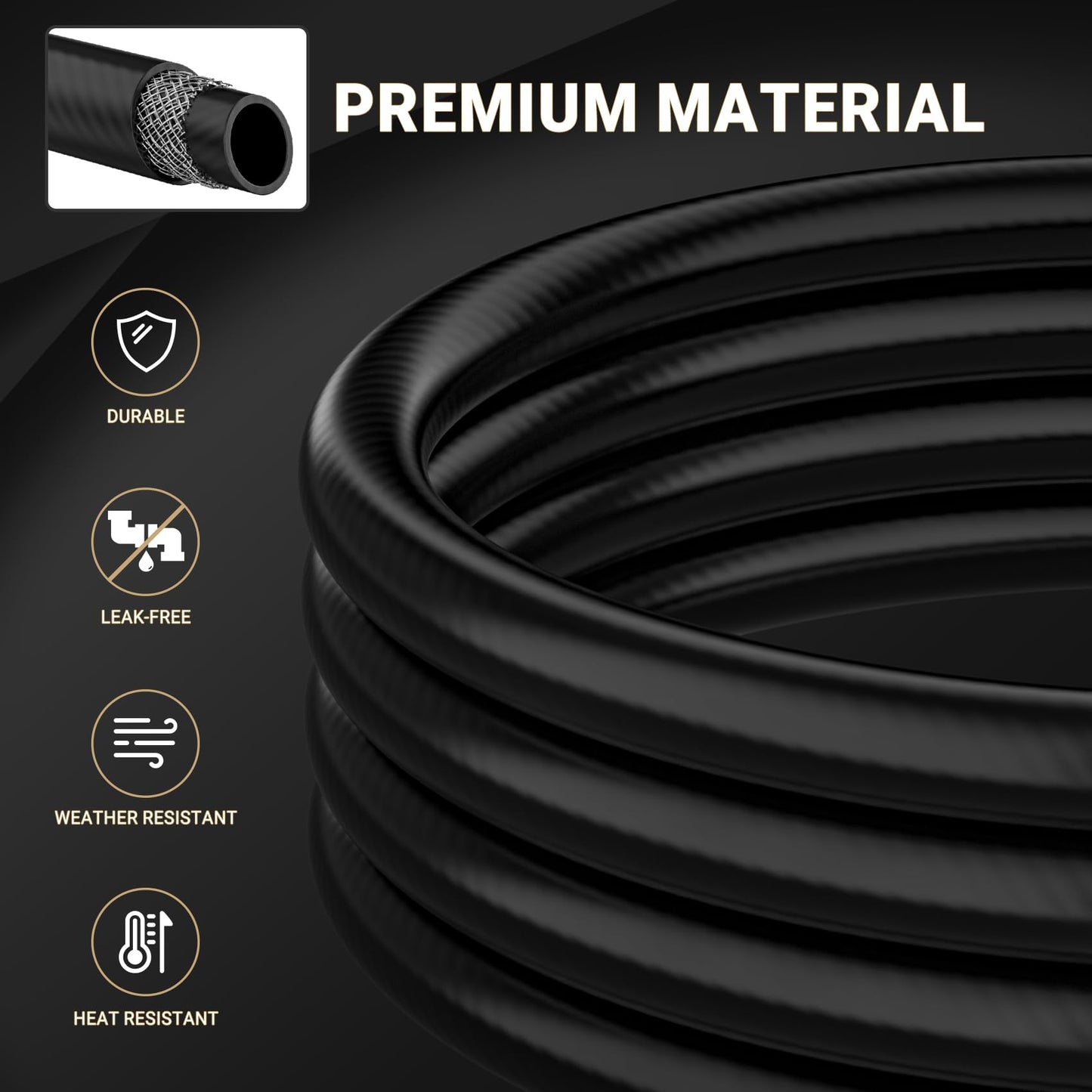 only fire 12 Ft 0-30PSI Propane Regulator High Pressure with PSI Gauge QCC-1 Connection Hose for Grill, Heater, Turkey Fryers, Burner, Fire Pit
