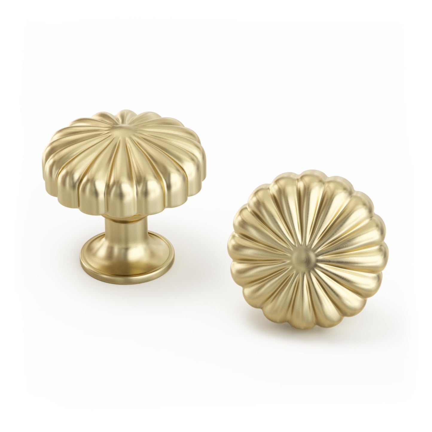 homdiy 10 Pack Gold Knobs Gold Drawer Knobs Brushed Brass Knobs Gold Dresser Knobs Kitchen Cabinet Knobs Gold Cupboard Knobs Single Hole Kitchen Cabinet Handles Zinc Alloy