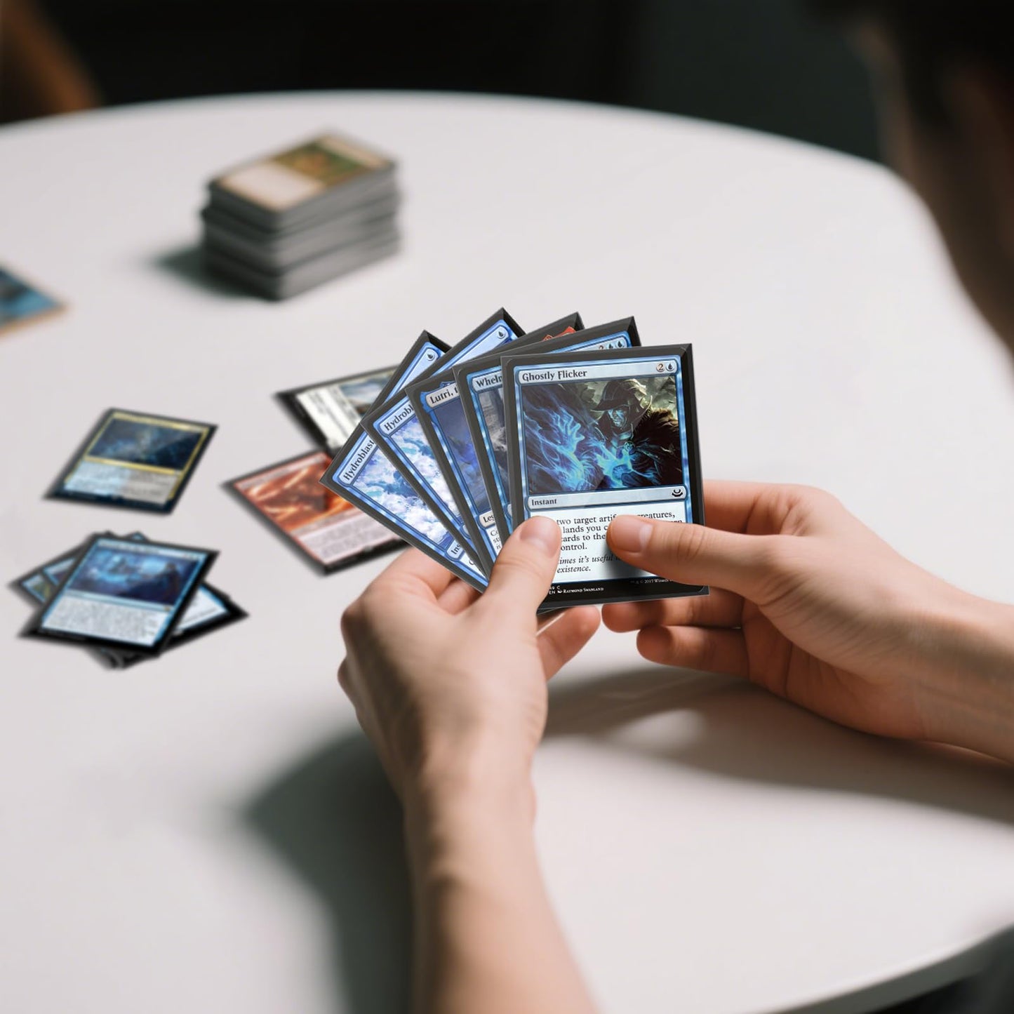 1000 Counts Black Card Sleeves, Matte Card Sleeves Deck Card Protectors, Trading Card Sleeves Fit for MTG, Baseball Cards, Sports Cards, Game Cards