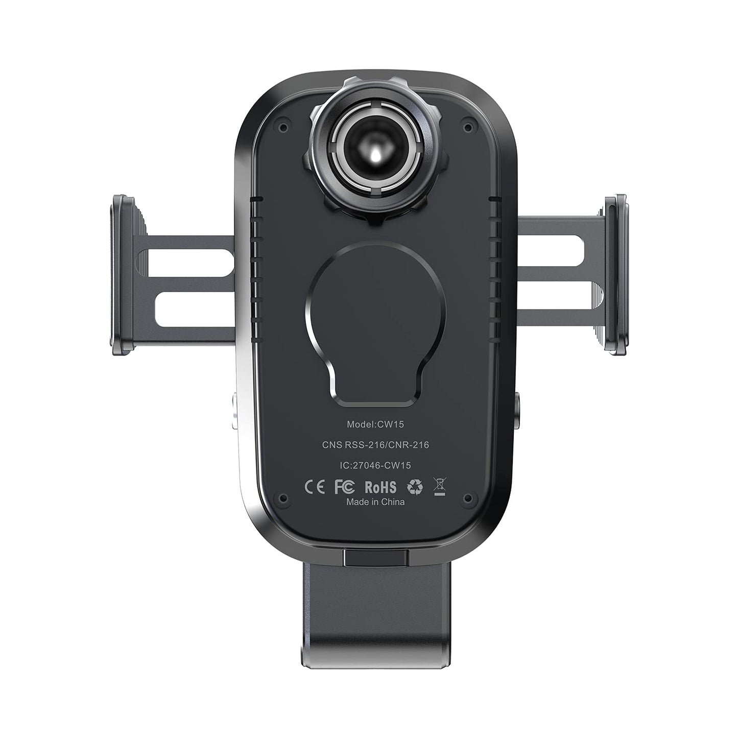 Auckly Qi 15W Car Phone Holder Wireless Charger, [270 ° Automatic Clamping], Wireless Car Charger Mount, Air Vent, Compatible for iPhone 12/13/14/15/16 Series&Samsung, Electromagnetic Induction, Black