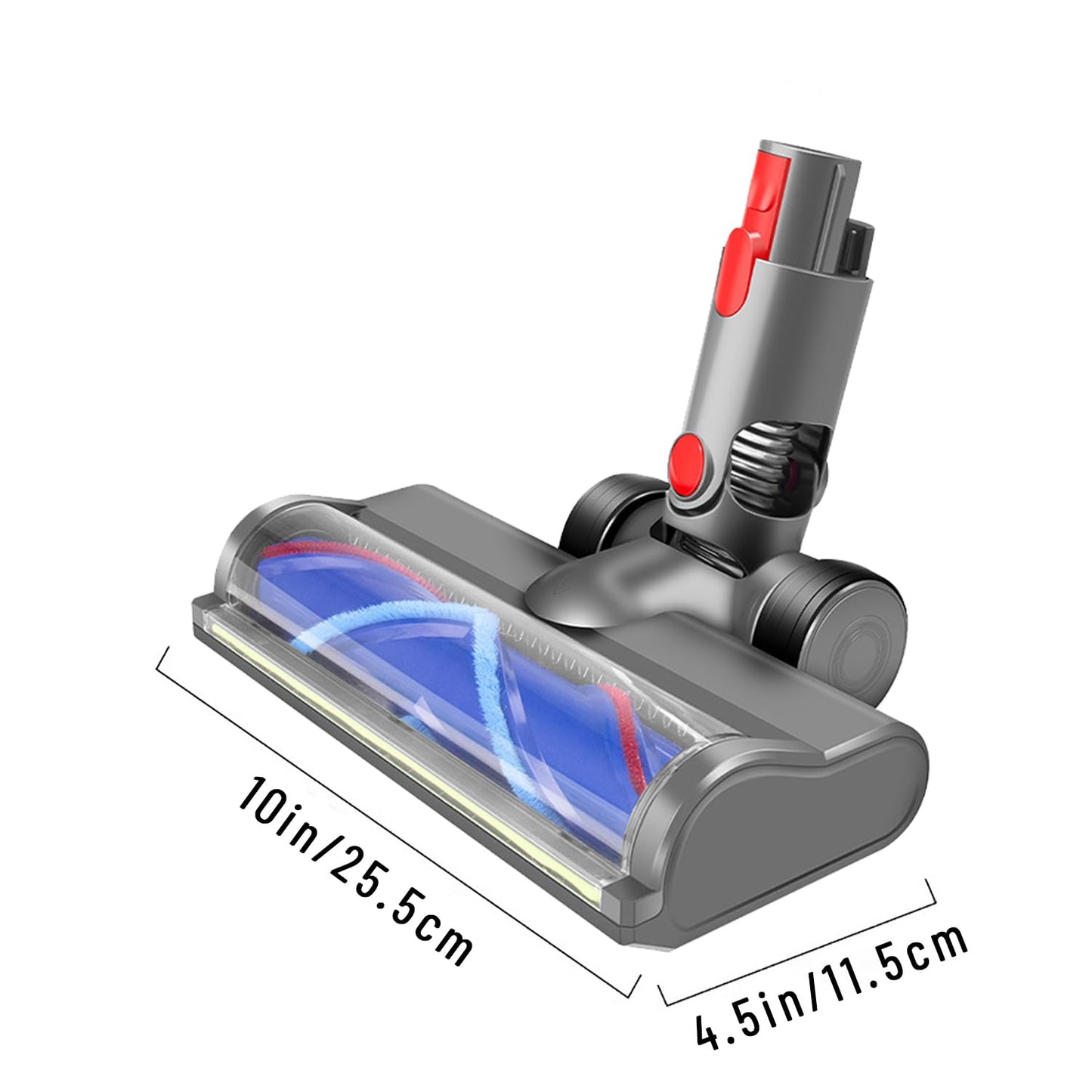2026 Updated Dust Detect Vacuum Attachment Part for Dyson V15, V11, V10, V8, V7, G5, Brush Head with Full-Area Green LED Light, Ideal for Hardwood Floors & Short-Pile Carpets