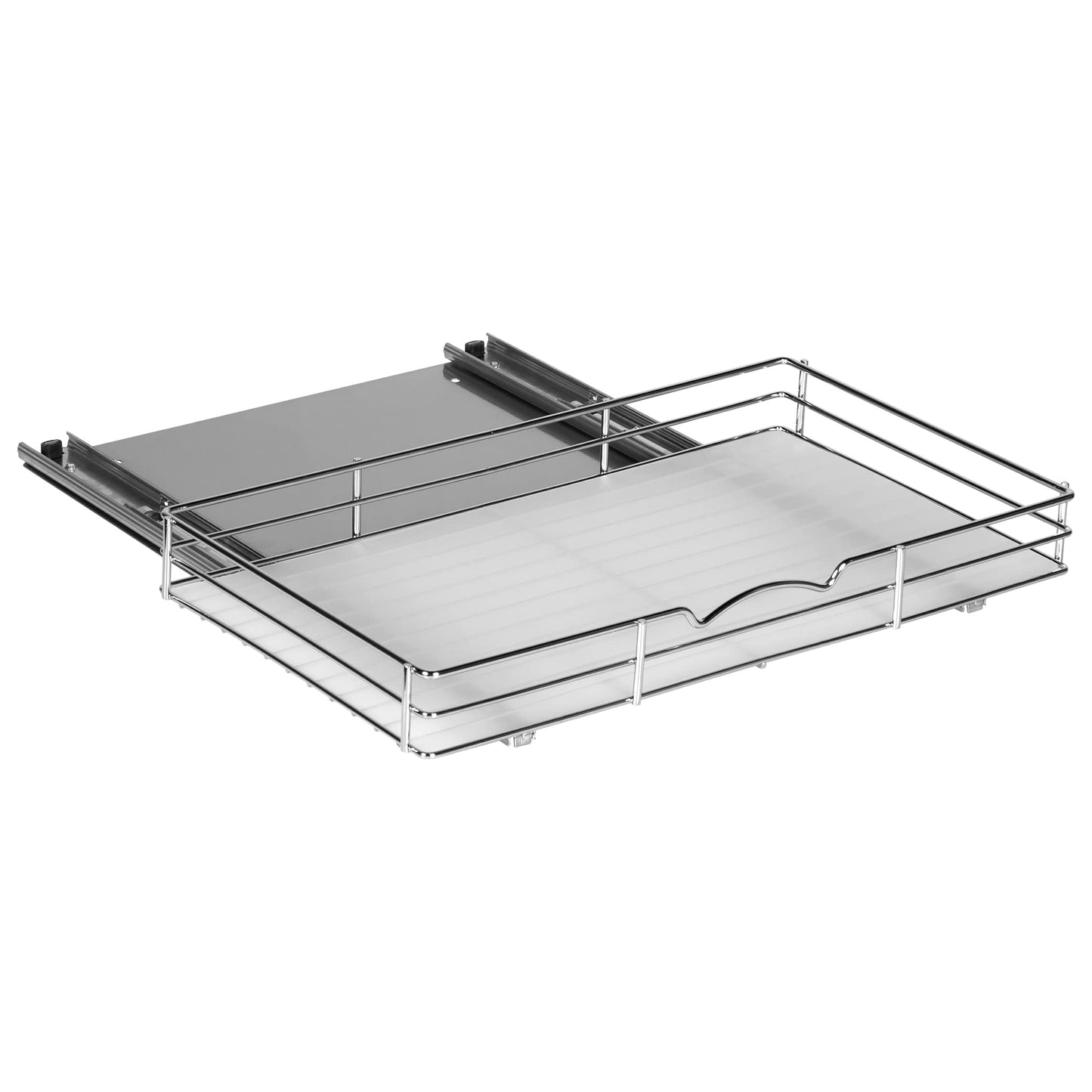 Spice Rack Organizer for Cabinet - Pull Out Tier Spice Rack for Upper Kitchen Cabinets and Pantry Closets, For Spices, Sauces, Canned Food etc. (18 Inch - Single)