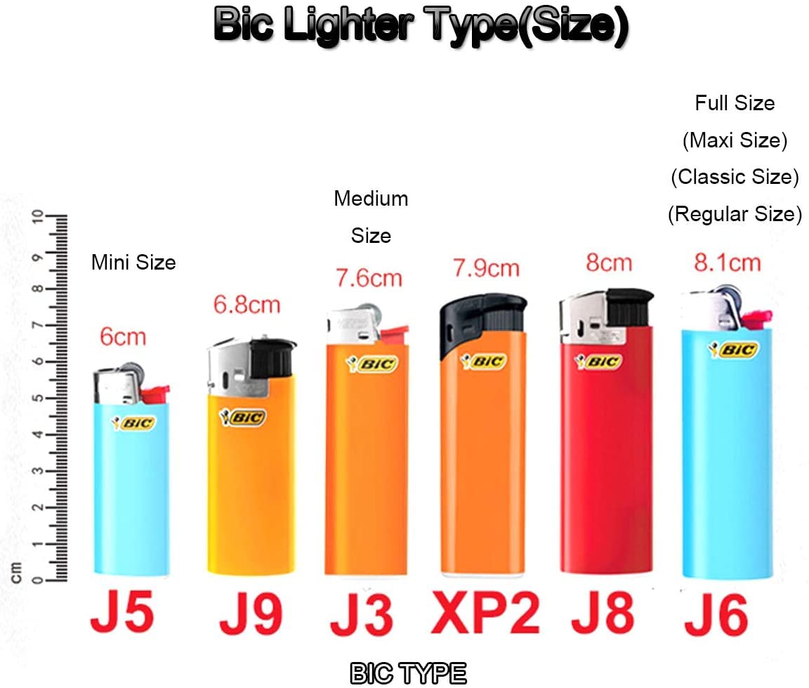 Blank Metal Lighter Case Customizable Reusable Lighter case for Regular Bic J6 lighters - 10 Pack (Matte Black)