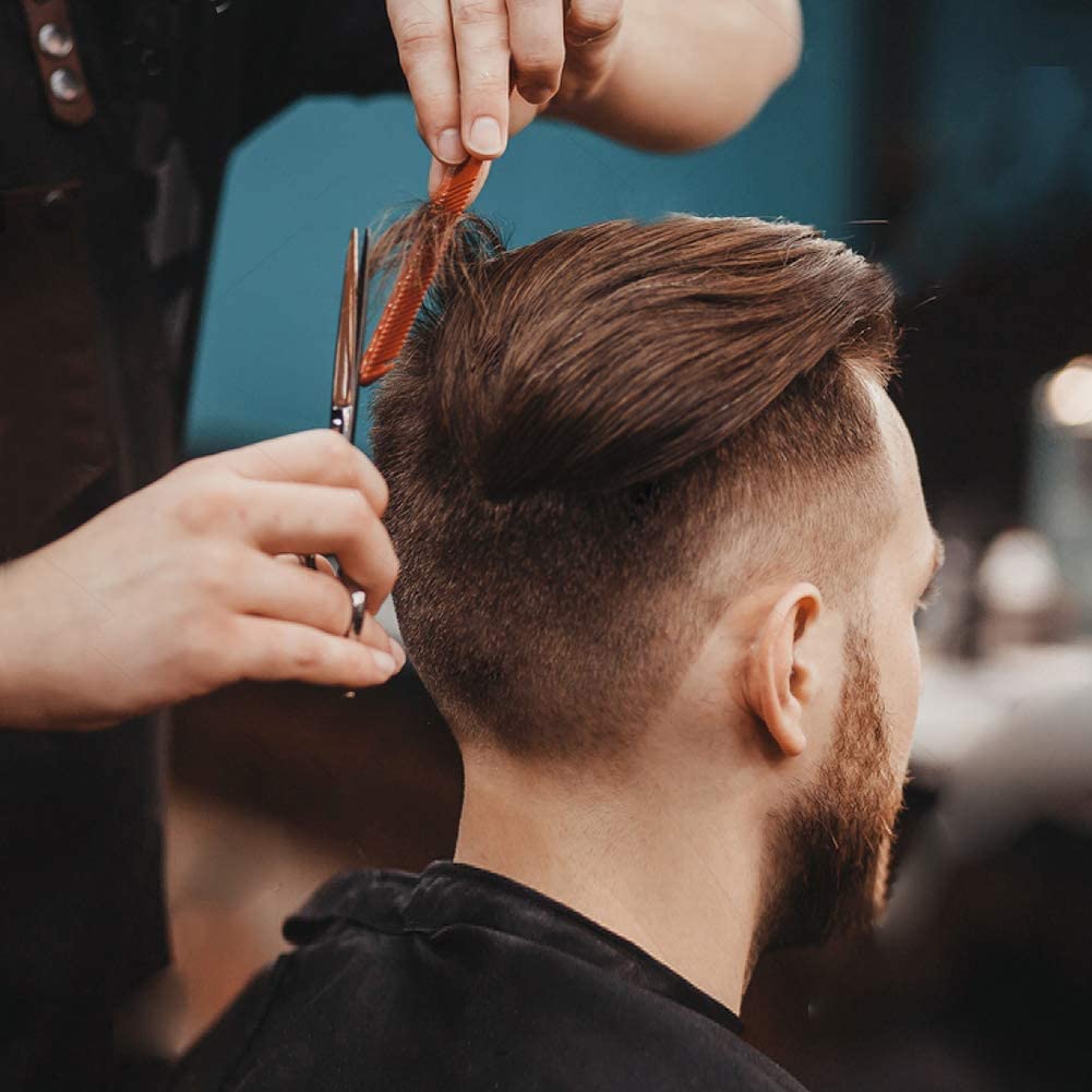 BSFHH Black Professional Nylon Waterproof Hair Cutting Cape With Snap Closure, 59" x 47" Hairdressing Cape for Haircut, Coloring, Makeup, Styling (5 Pack)