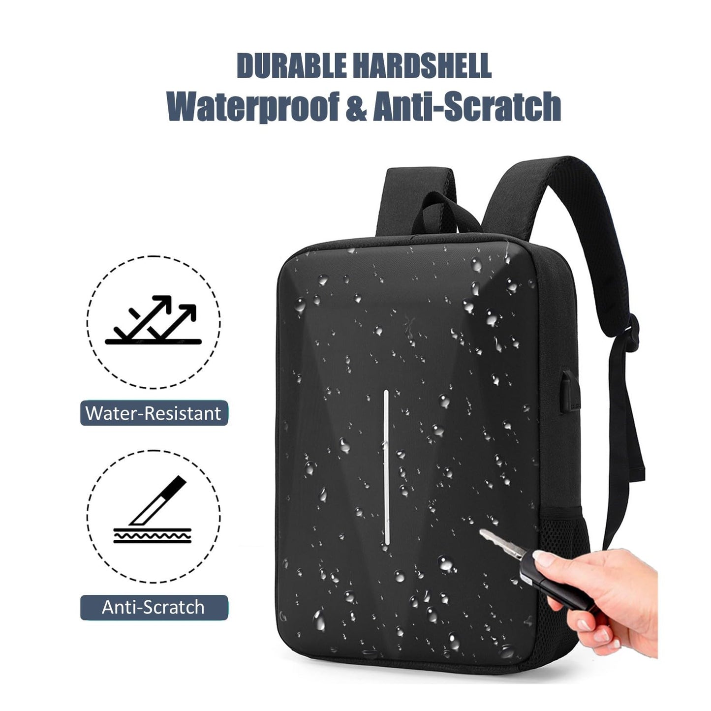 HFLZBRO Bag for Starlink Mini - Storage Bag Case for Starlink Dish and All Accessories - Anti-theft Water-resistant Backpack (Black)
