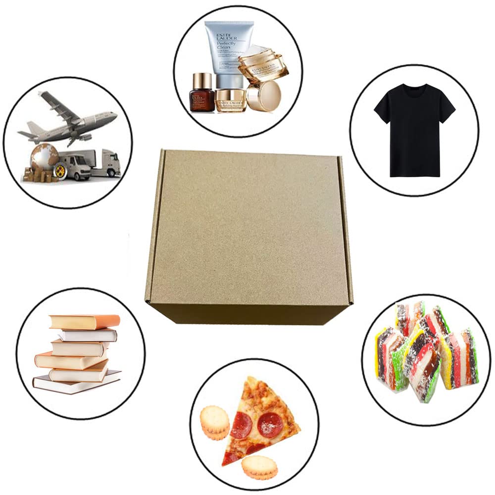 Livejun 9 x 9x 4 Inches Shipping Boxes Cardboard Boxes Pack of 30,Kraft Boxes for Packaging Small Business Shipping,Mailing and Storing (9" L x 9" W x4'' H)