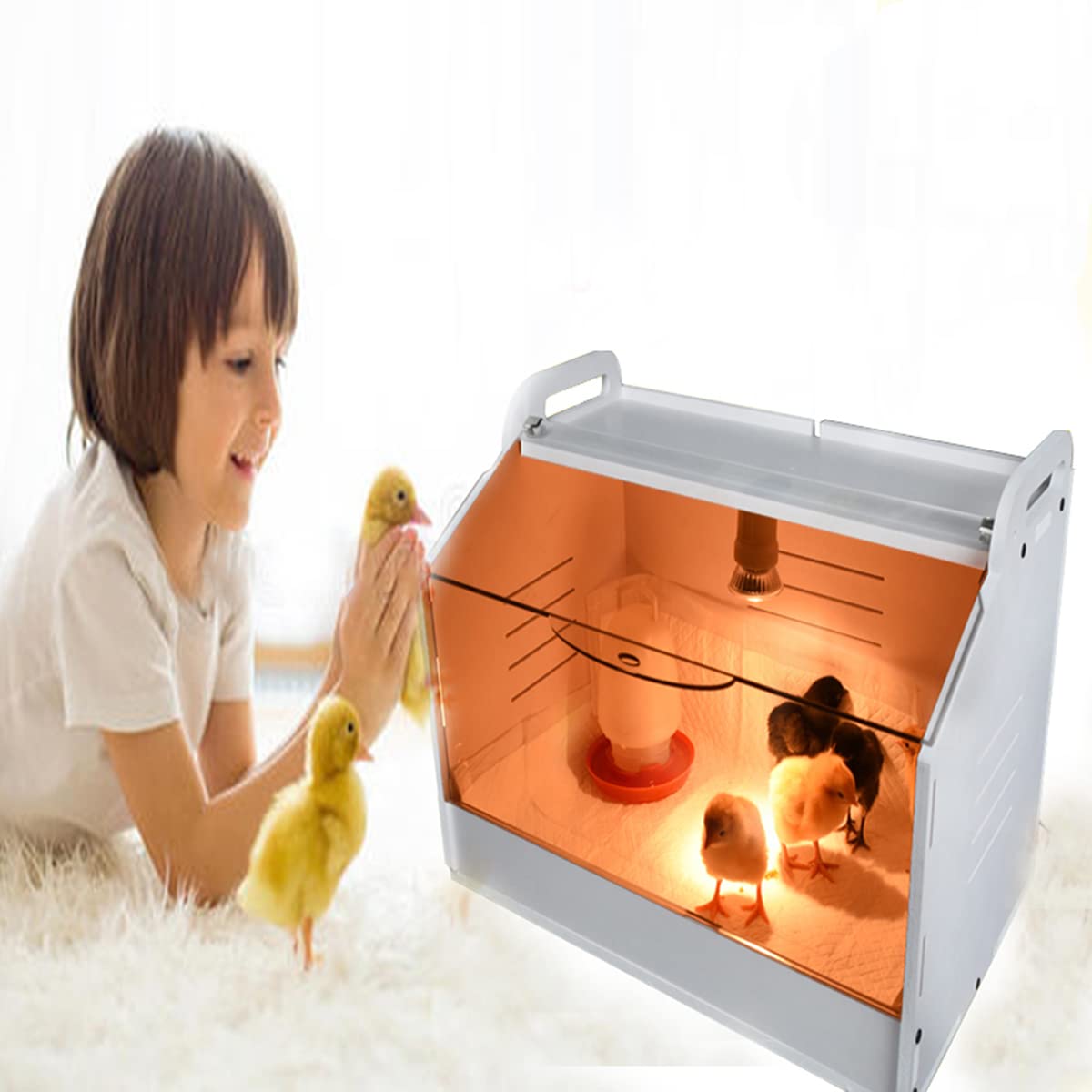 Intelligent Brooder Box 10-15 Newborns Chicks Quail Birds Small Animals Manual Incubators Poultry Heater Breeding Box