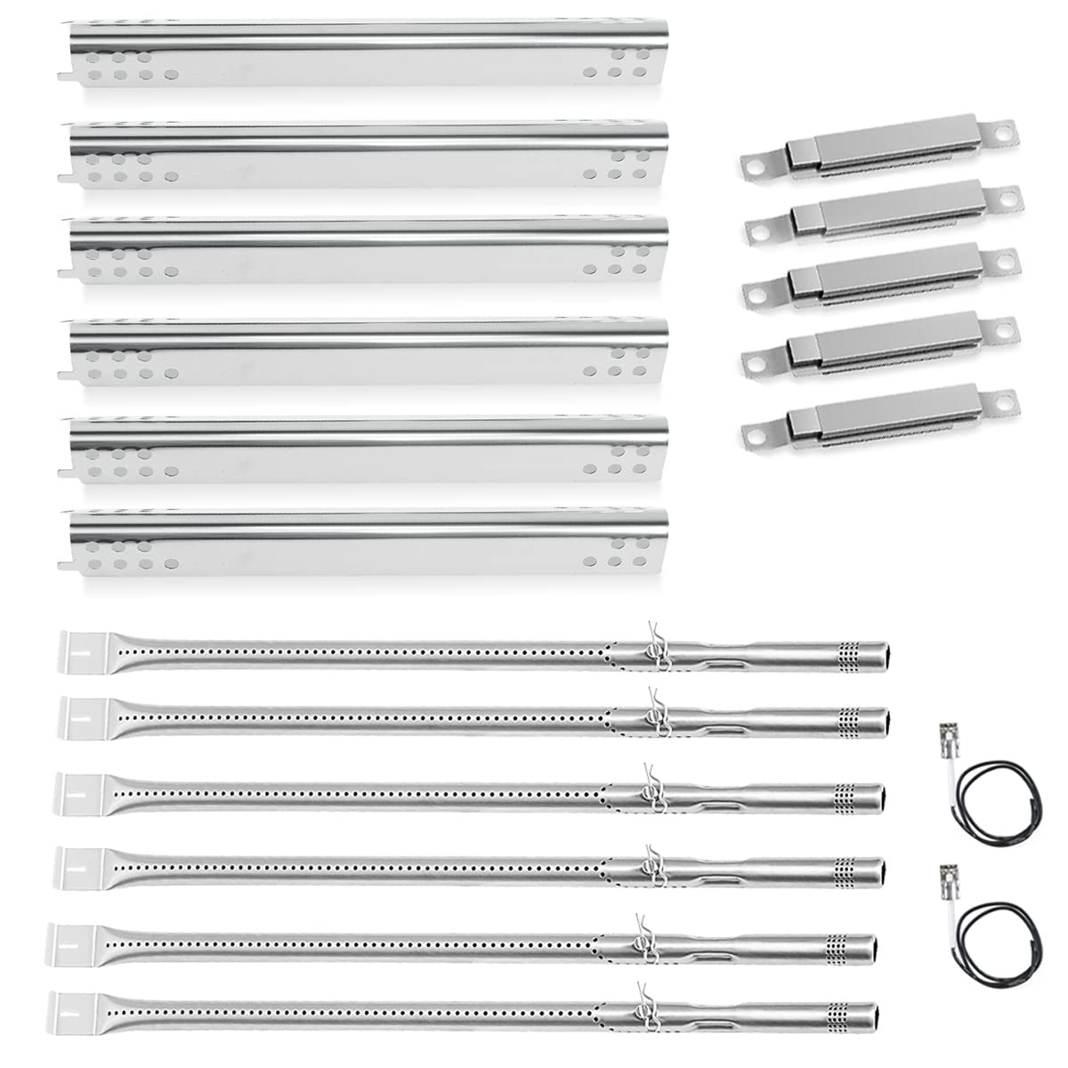 Grill Replacement Parts for Charbroil Performance 6 Burner 463244819 463238218 463276517 463276617, G470-5200-W1 Burner G470-0004-W1A Heat Plate for 5 Burner 463347519, 4 Burner 463347017 463342119