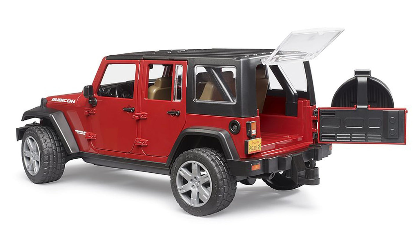 Bruder 02525 Jeep Wrangler Unlimited Rubicon, Red