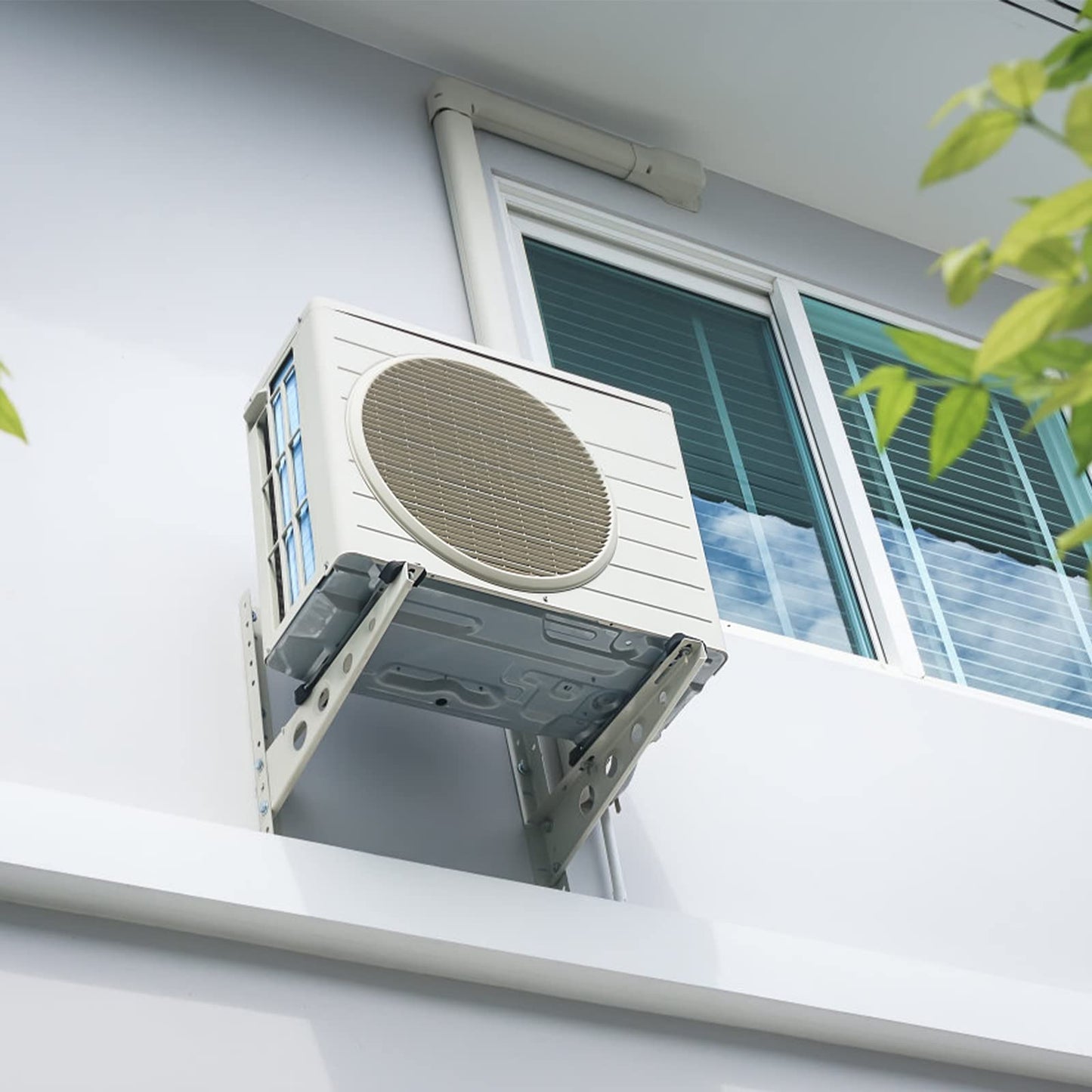 BEWAVE Air Conditioner Line Cover Kit, Decorative PVC Line Cover Kit for Mini Split Air Conditioners and Heat Pumps 3" Wx16.1' L