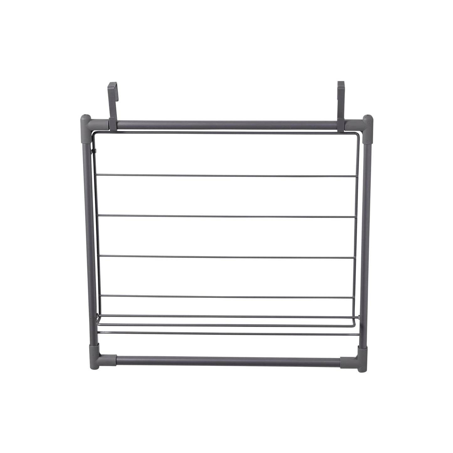 Household Essentials Metal Expandable Over The Door Drying Rack, Gray