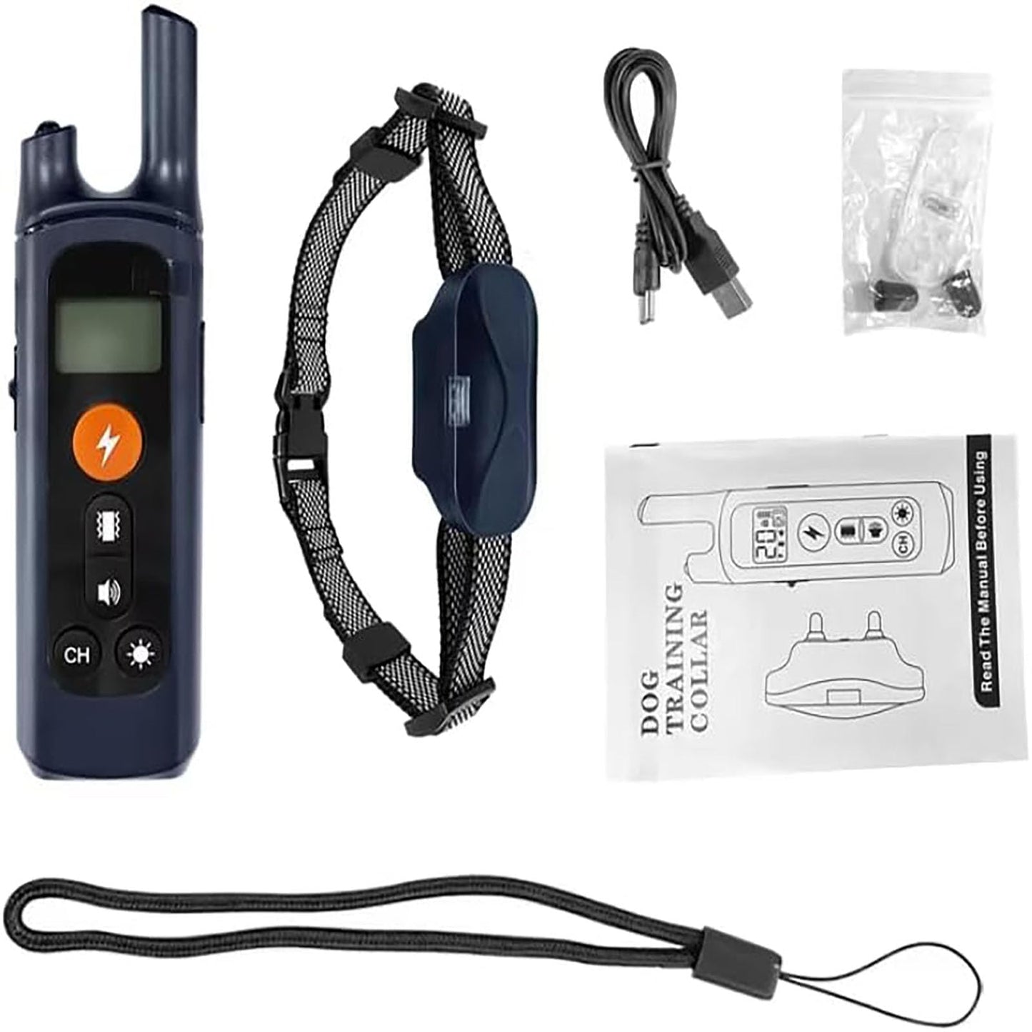 BEFYUS Anti Dog Bark Collar with Remote - Smart Waterproof Dog Training Shock Collar for 8-120 lbs Small Medium Large Dogs with Adjustable Safe Shock Modes,Beep and Vibration