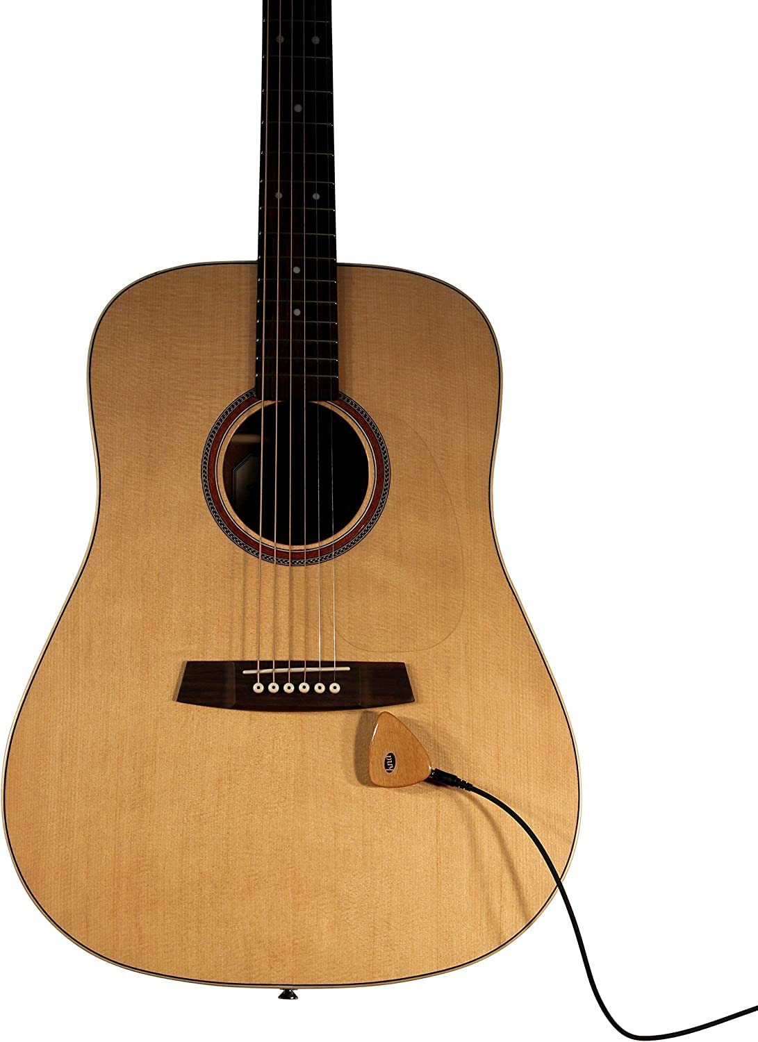 KNA AP-1 Universal Stick-On Piezo Pickup – Natural Acoustic Tone, Guitar, Uke, Harp Drums, Percussion, Easy No-Mod Installation, Passive No-Battery, Compatible with Nearly All Acoustic Instruments