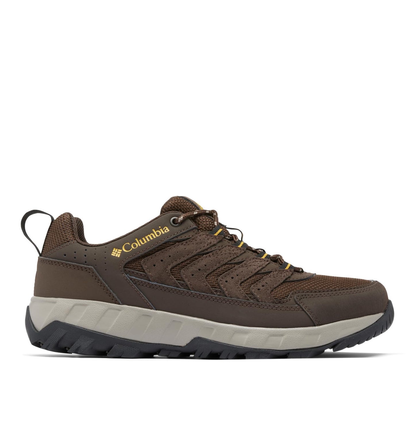 Columbia Men's Strata Trail Low, Cordovan/Golden Yellow, 7.5