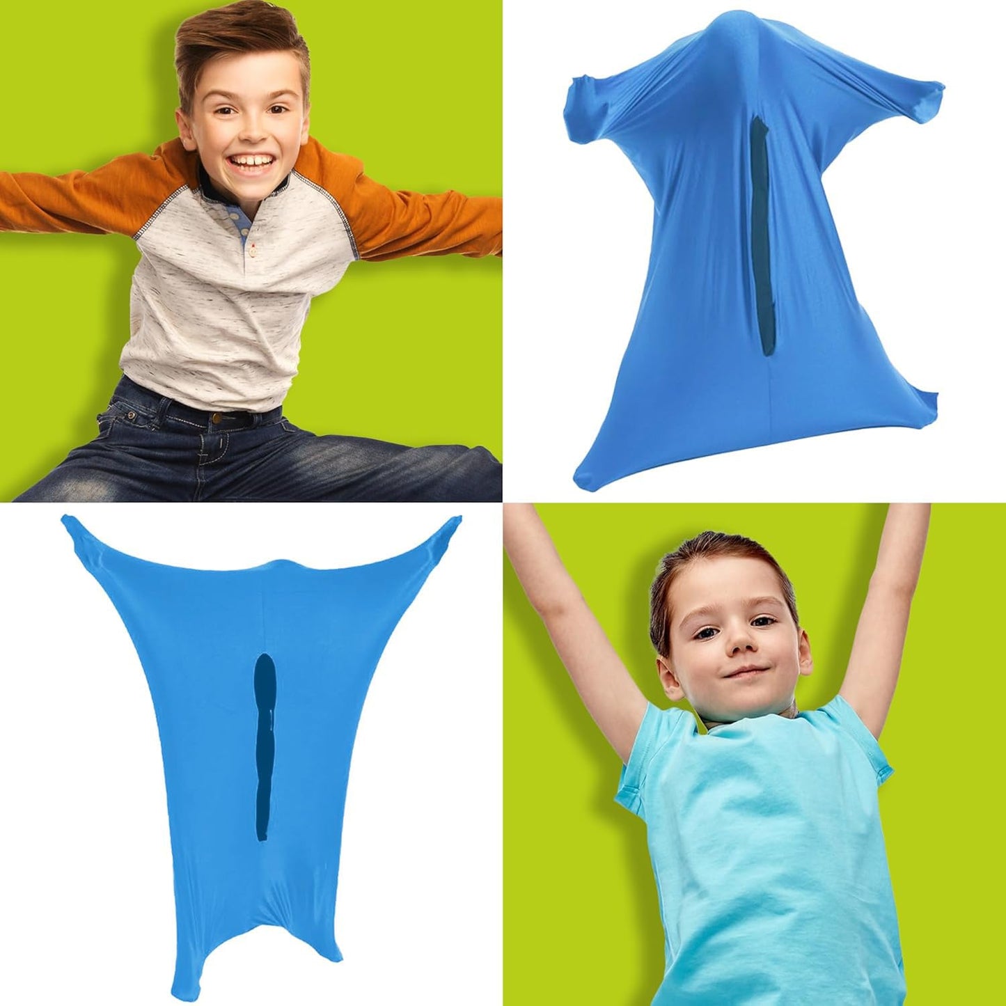 Sensory Sock for Kids - Exploration Body Socks for Body Balance & Coordination Skills - Durable, Lightweight & Breathable 4-Way Spandex Fiber Sensory Sockss - Medium (117 x 67-5 to 8 Years Old)