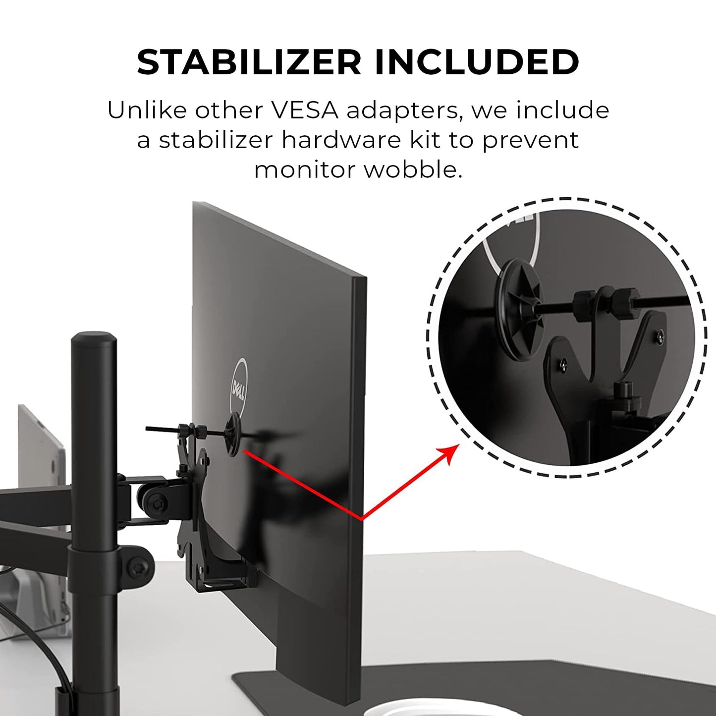 HumanCentric VESA Mount Adapter Compatible with Dell Monitors S2318H, S2318HN, S2318HX, S2318NX, S2319H, S2319HN, S2218H, S2319NX, S2418HN, S2418HX, S2418NX, S2419H, S2419HN, S2419NX and More