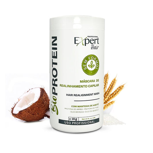 Bio Protein Hair Treatment - Formaldehyde-Free Straightening, Anti-Frizz Keratin with Organic Keratin for Sleek Hair, 1kg