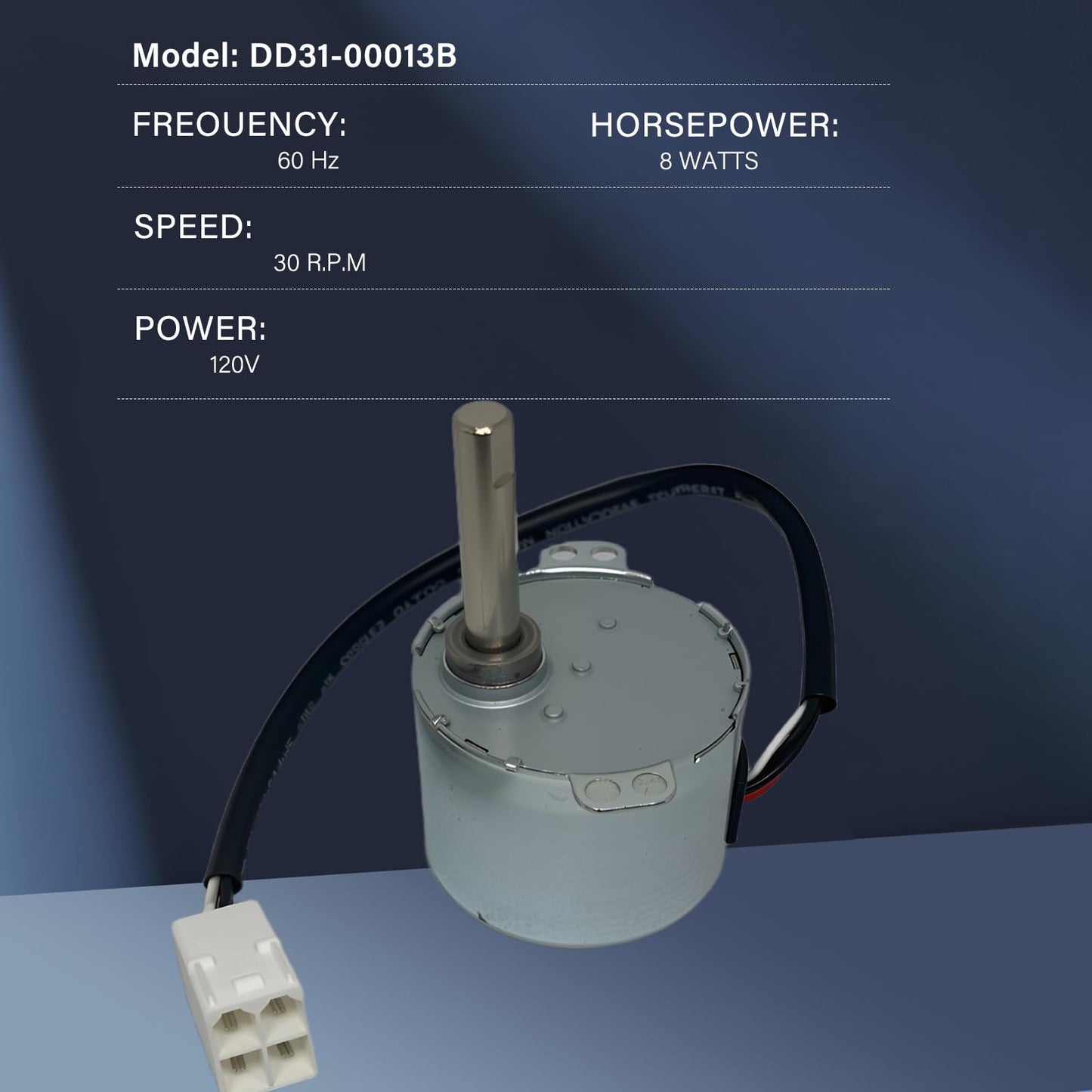 SPRWRM DD31-00013B Dishwasher Water Wall Spray Arm Motor