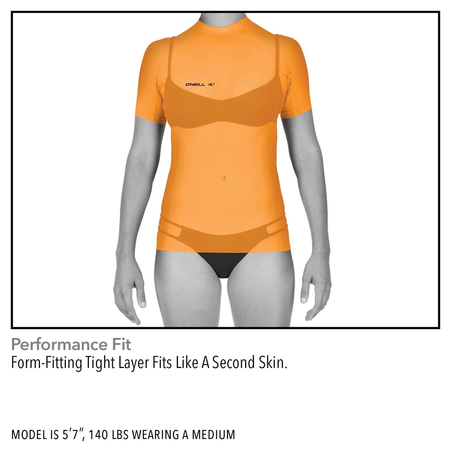 O'NEILL Wetsuits UV Sun Protection Womens Basic Skins Long Sleeve Crew Sun Shirt Rash Guard, Tahitian Blue, Medium