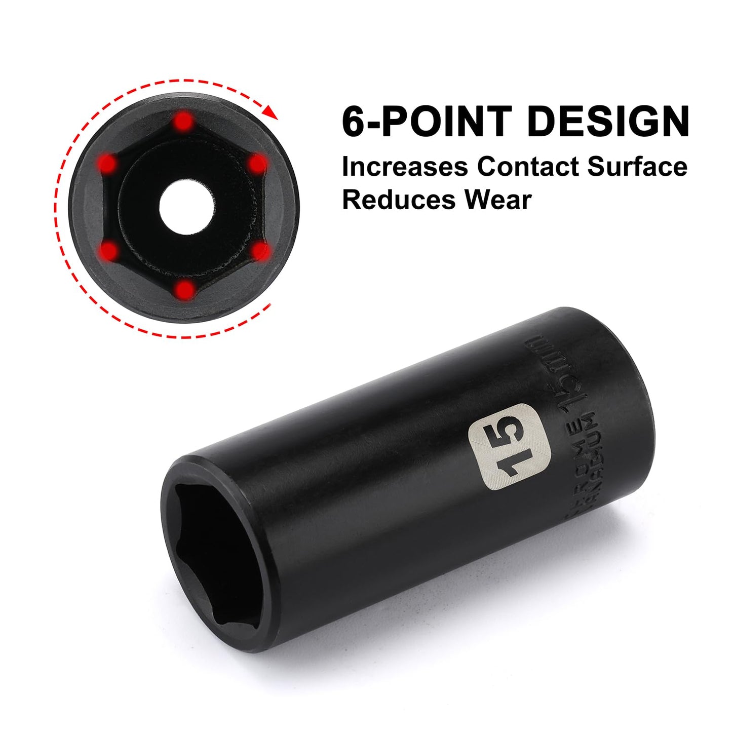 Mayouko 50PCS 1/4 Inch Drive Master Impact Socket Set,Metric/SAE,Deep/Shallow,6 Point,CR-V, 5/32 Inch - 9/16 Inch, 4mm - 15mm.