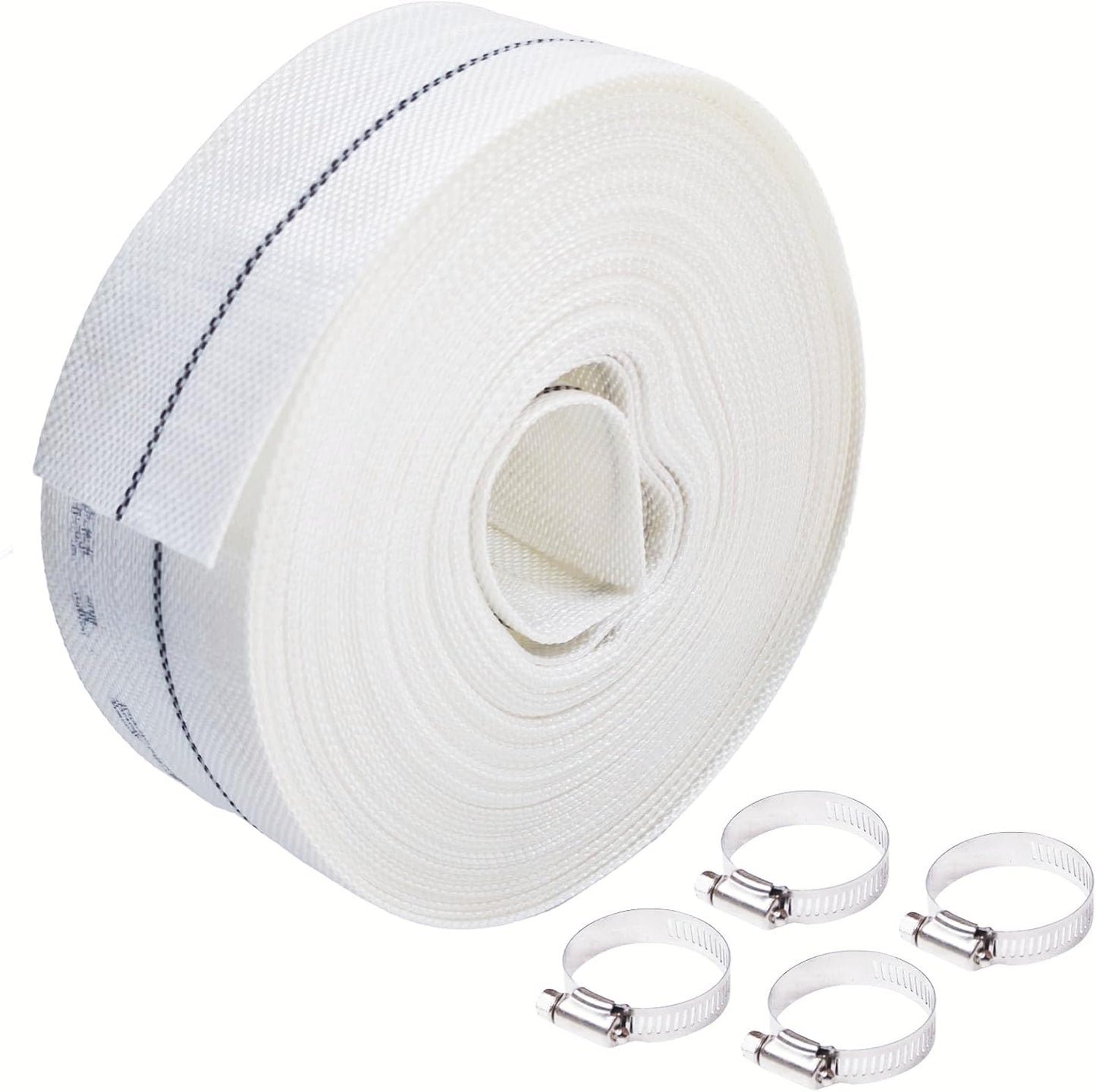 1.5'' x 100 FT Backwash Hose1.5''Inch Fire Hose Pool Backwash Hose 100 ft Pool Drainage Hose for Farm Irrigation Swimming Pool Drainage and Outdoor Garden Lawn