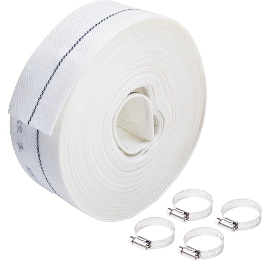 1.5'' x 100 FT Backwash Hose1.5''Inch Fire Hose Pool Backwash Hose 100 ft Pool Drainage Hose for Farm Irrigation Swimming Pool Drainage and Outdoor Garden Lawn