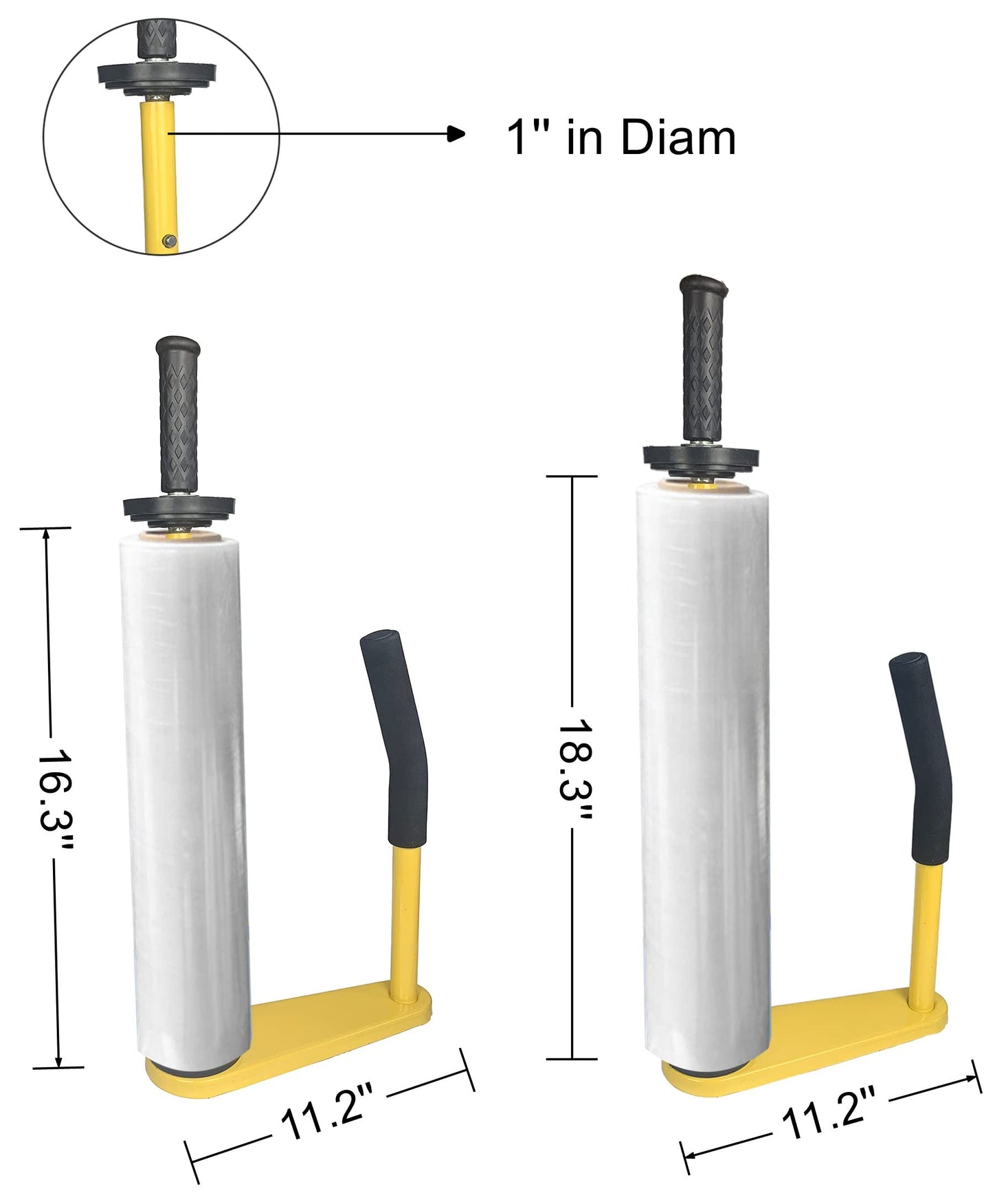 Kilixin Stretch Film Dispensers Pallet Stretch Film Packing Machine Adjustable Wrap Dispenser Holder for Most 16 inch to 18 inch Stretch Film