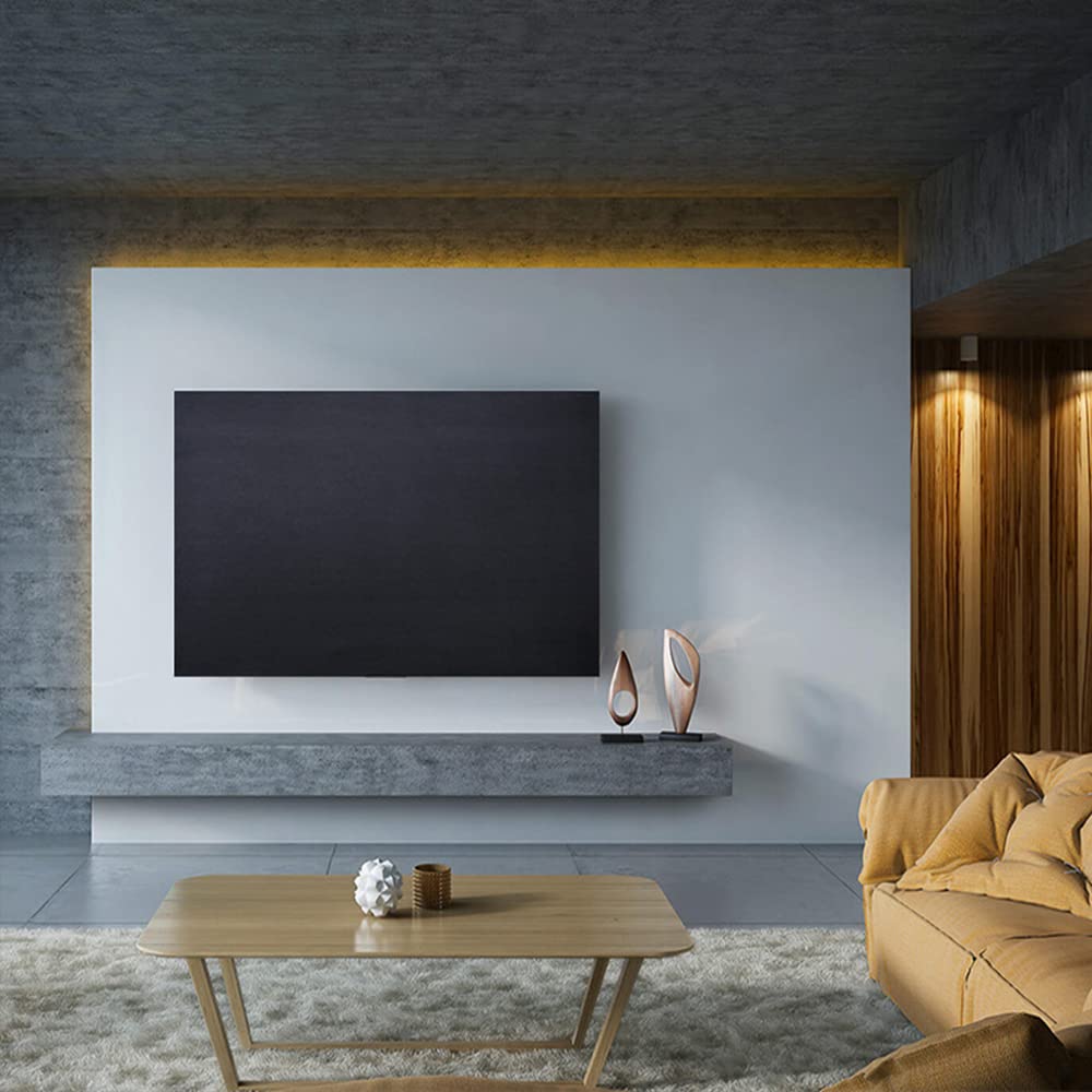 Indoor TV dust cover, with elastic and soft fabric that can stretch without damaging the screen, suitable for most brand TVs(66-75 inches)