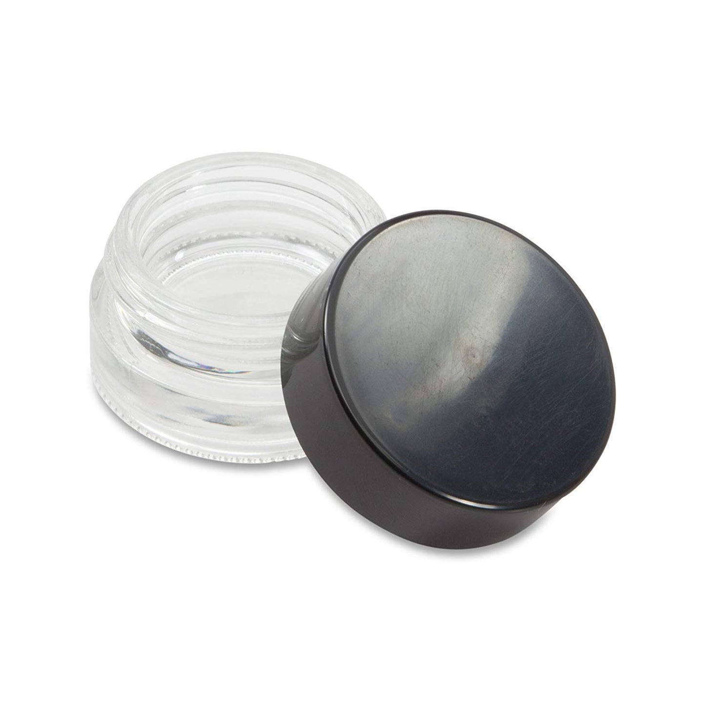 10ml Glass Shoulderless Screw Top Jars w/Grooved Anti-Leak Gasket | Concentrate, Medicine, Lip Balm, Makeup or Oil Containers | 100pc