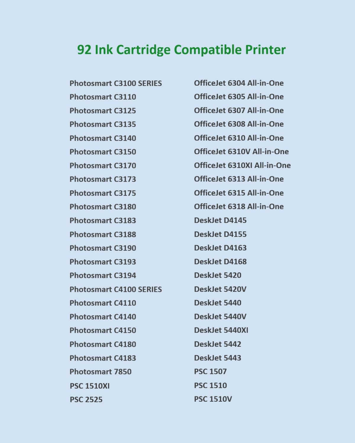 92XL Ink Cartridges Replacement for HP 92 Ink Cartridge Black Compatible with HP 5420v 5442 6310v C3180 C3194 C3100 C3140 C3170 C3173 Printers 3 Pack 92 Black