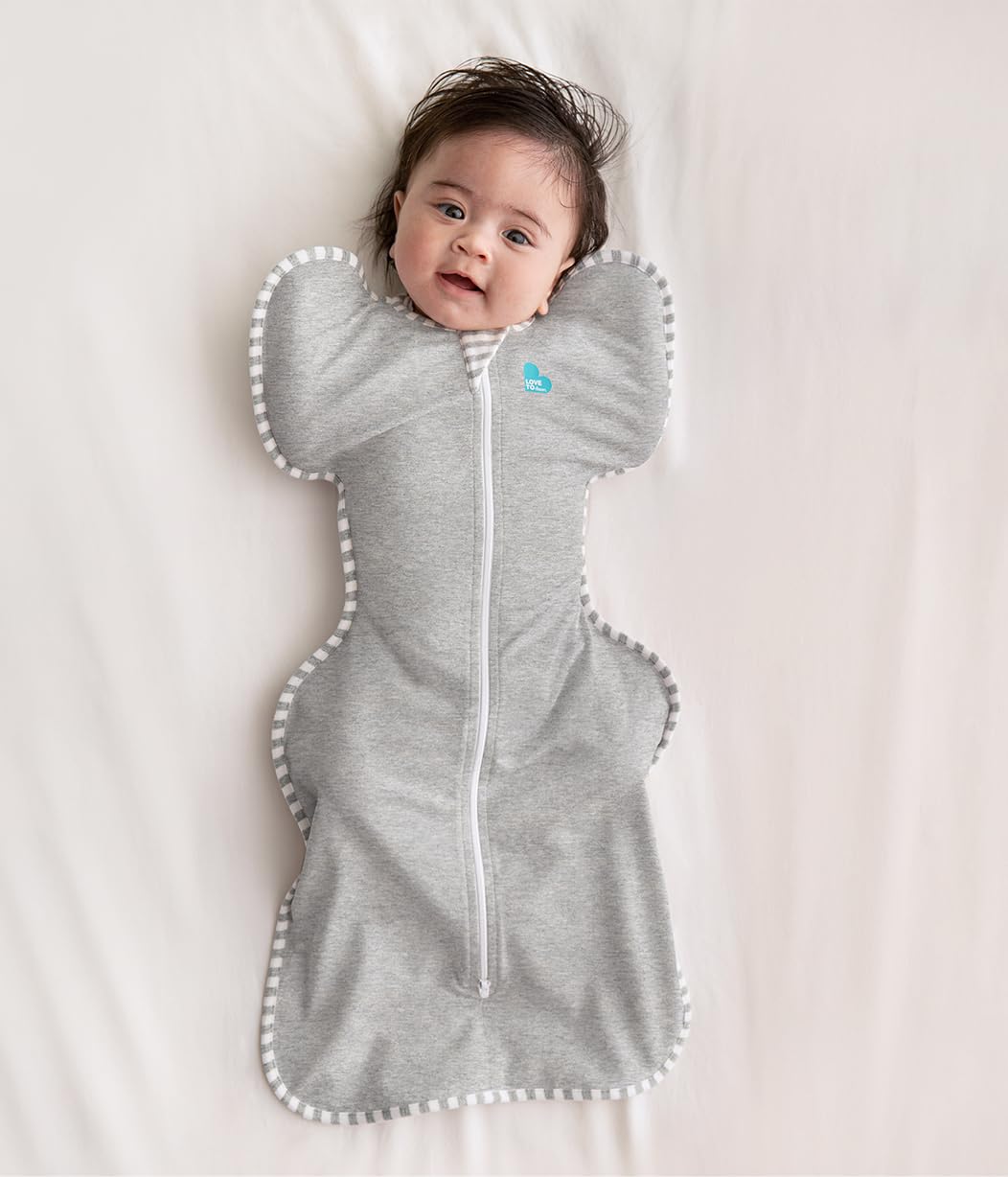 Love To Dream Swaddle UP, Dramatically better sleep, Allow baby to sleep in their preferred arms up position for self-soothing-Grey