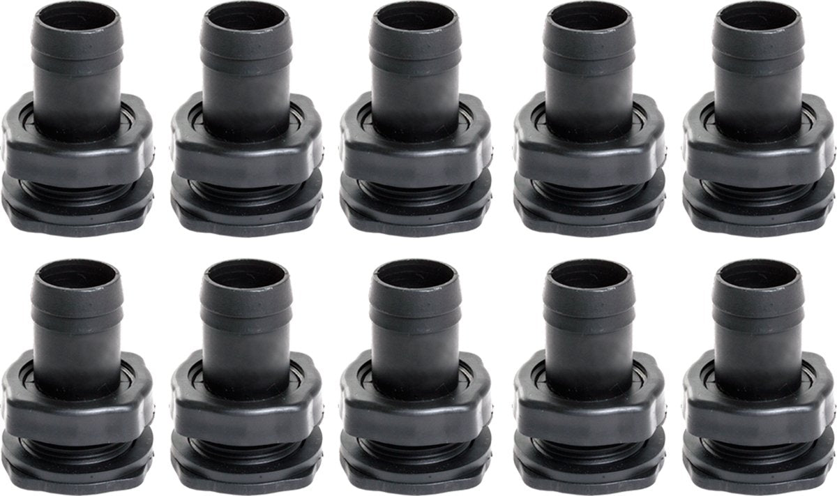 Active Aqua Fill/Drain Fitting, 10 Pack, 1"