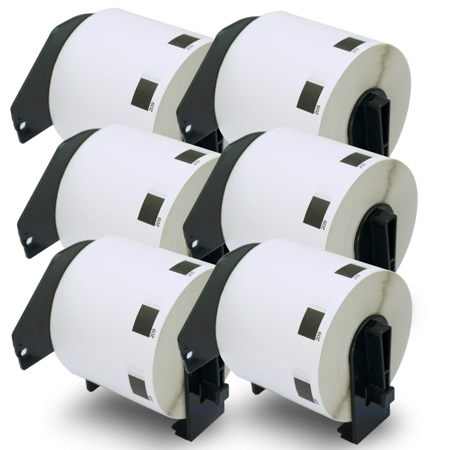 BETCKEY - Compatible Barcode Labels Replacement for Brother DK-1209 (2.4 in x 1.1 in), Use with Brother QL Label Printers [6 Rolls/4800 Labels]