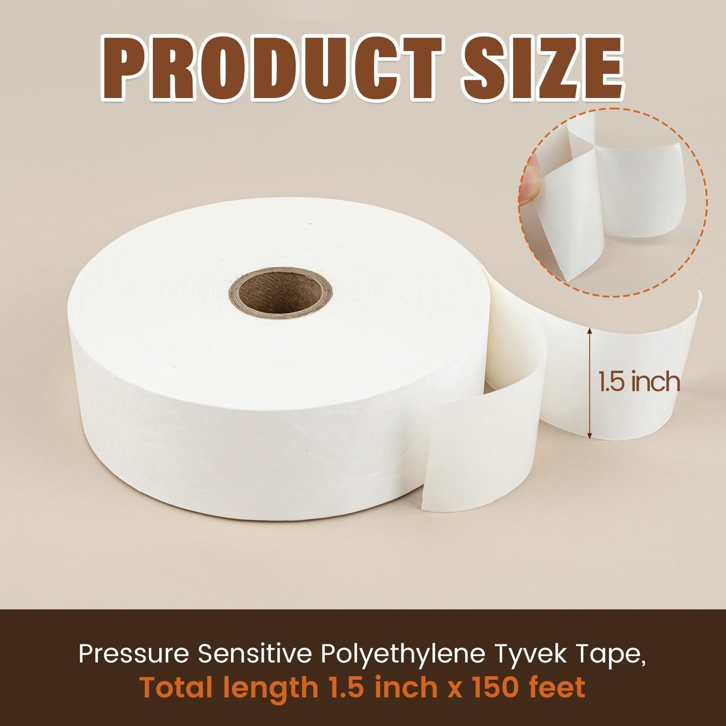 Lineco 804-1550 Tyvek Tape - 1.5 In. X 50 Yards