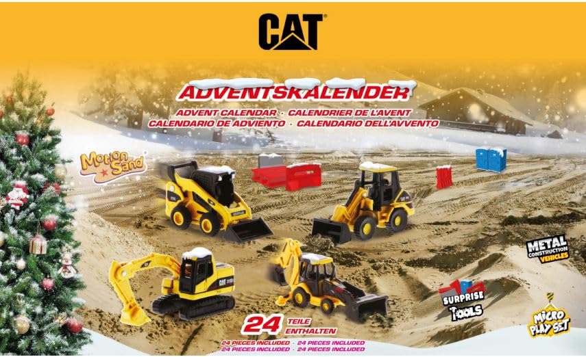 CAT Diecast Advent Calendar, Special Holiday Limited Edition, 85970